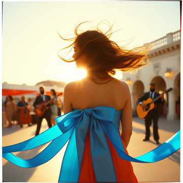 Capa da música La del lazo azul no la callas tú