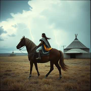 Cover av låten Die letzte Kriegerin (Auf der Flucht)