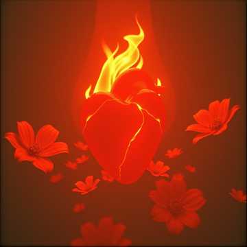 노래 표지 corazón en llamas