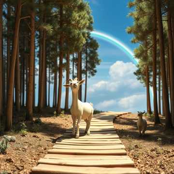 Capa da música козленок и радуга