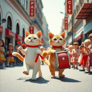 Portada de la canción Katzenmarsch mit Pips und Lucky