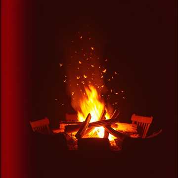 歌曲的封面By the Firelight