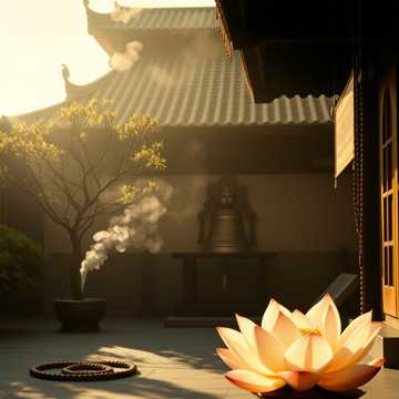 Cover av låten Chuông Chùa Sớm