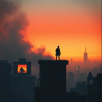 غلاف الاغنية أبطال على الشاشة