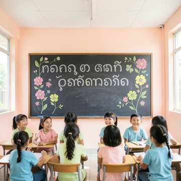 Cover of the song សប្បាយរៀនភាសាខ្មែរ