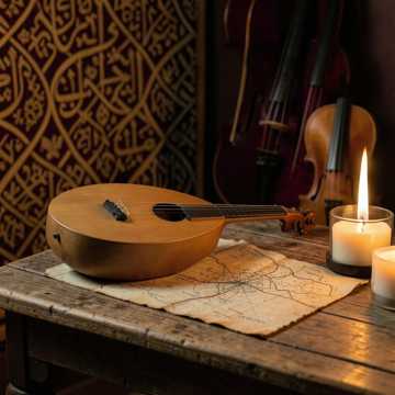 Couverture de la chanson Sad Arabic folk, Oud and Violins, powerful emotional vocals
