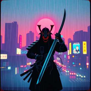 歌曲的封面Neon Samurai