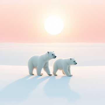 Portada de la canción Вот снег почти растаял и солнышко поднялось высоко. Два белых медвежонка гуляют