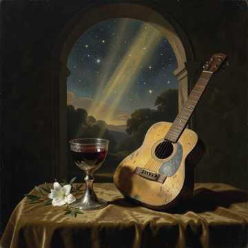 Portada de la canción para Nelly Pérez. Hoy se escucha una guitarra, porque hay fiesta en la familia.