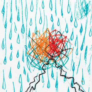 Cover of the song Un día de lluvia