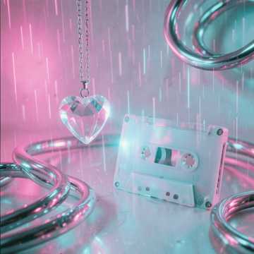 노래 표지 Crystal Hearts in Neon Rain