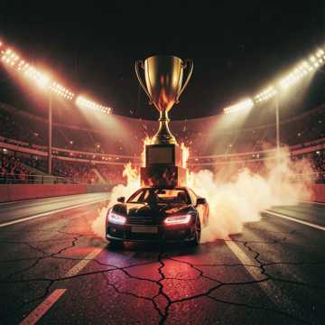 Portada de la canción بطل المضمار