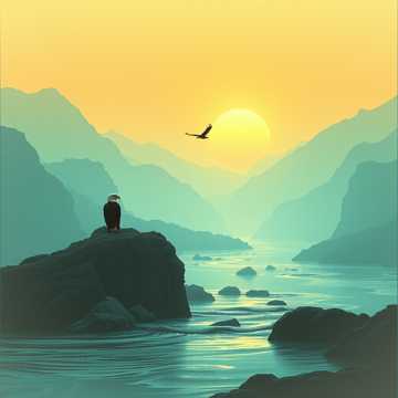 Bìa bài hát Река и горный орёл