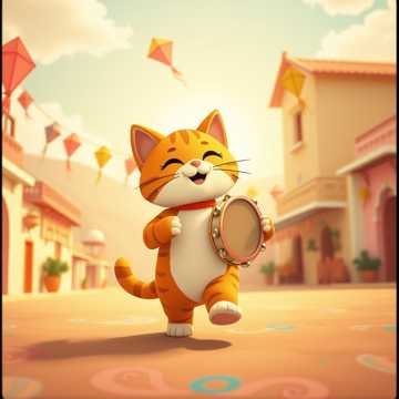 노래 표지 "नन्ही सी बिल्ली" – बच्चों वाला मज़ेदार गाना