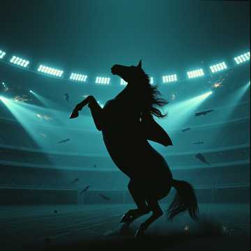 Cover of the song Чёрный конь по имени Бакс